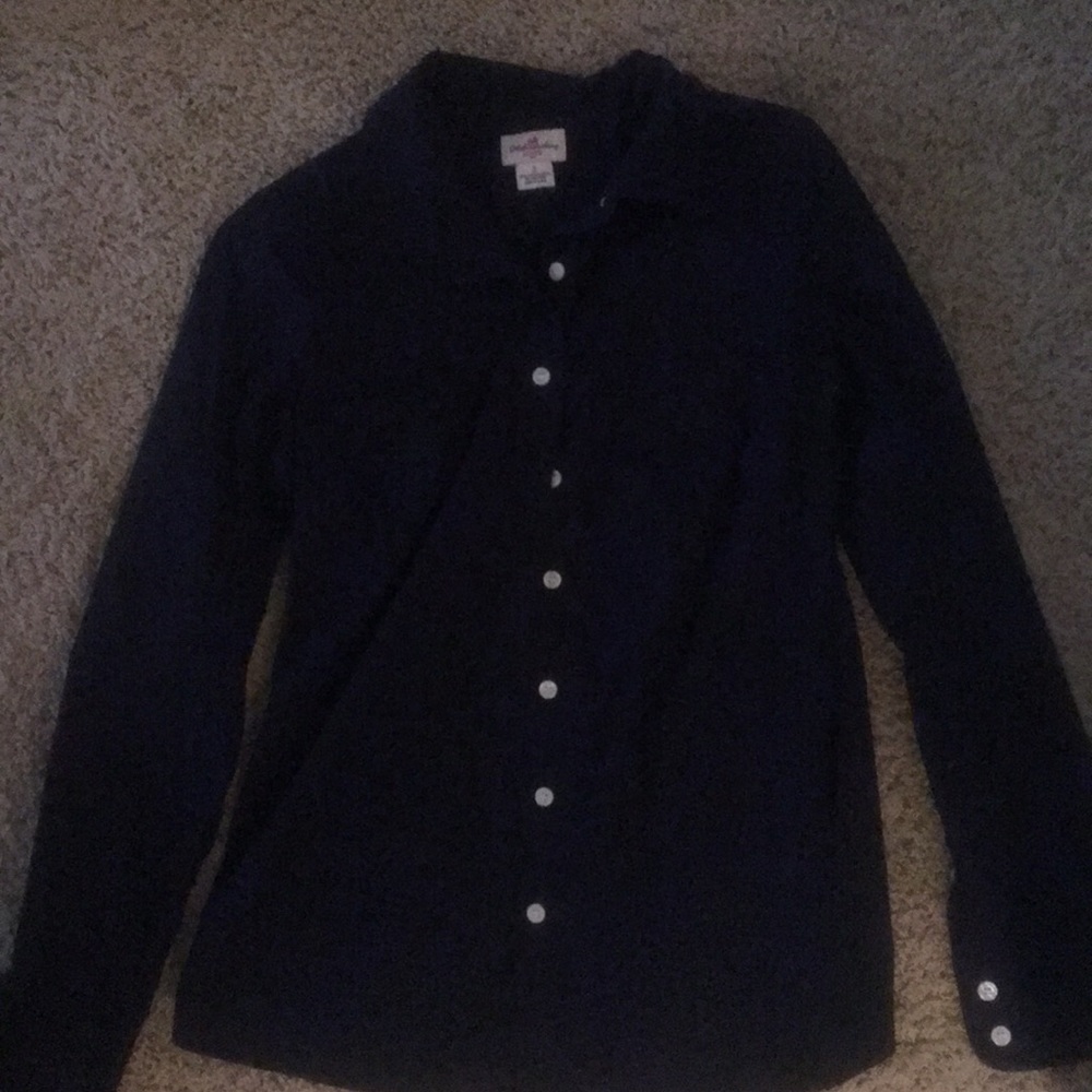 Navy j crew button down